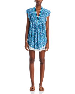 Sasha V Neck Printed Mini Dress  