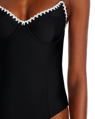 Addisyn Crochet Trim One Piece Swimsuit