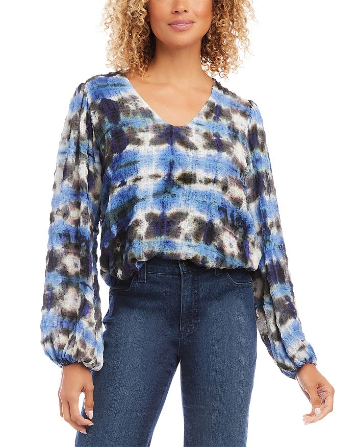 Final Sale Sora Sage Blouson Sleeve Sweater - Karen Kane 3N94274