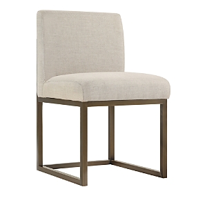 Tov Furniture Haute Beige Linen Chair In Brass