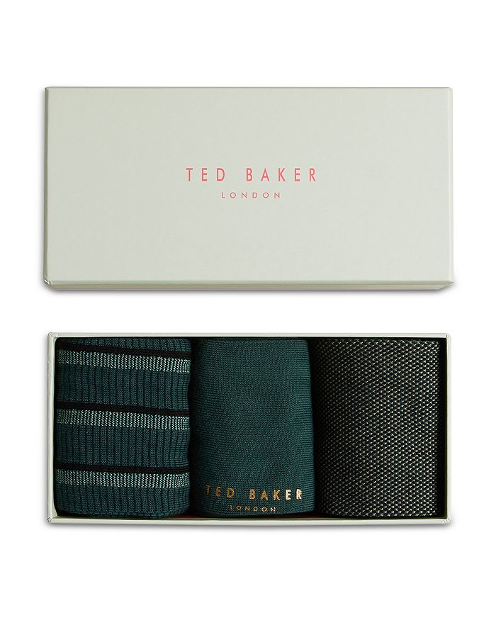Ted Baker Lowride Patterned Socks, 3 Pack | Bloomingdale's