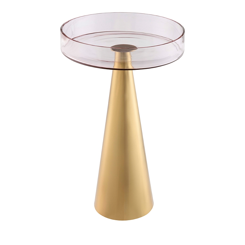 Tov Furniture Alo Side Table In Gold