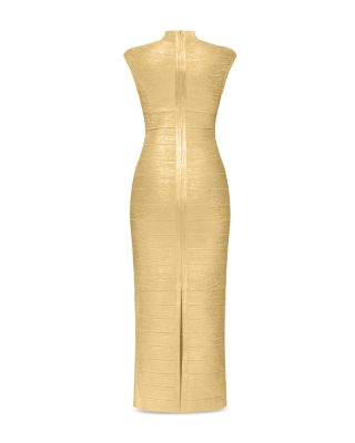 Foiled Cutout Bandage Gown