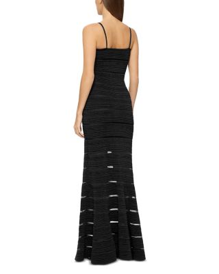 Sleeveless Stitched Bandage Gown