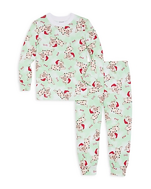 Esme Boys' Long Sleeved Top & Pants Pajamas Set - Little Kid, Big Kid In Xmas Pug