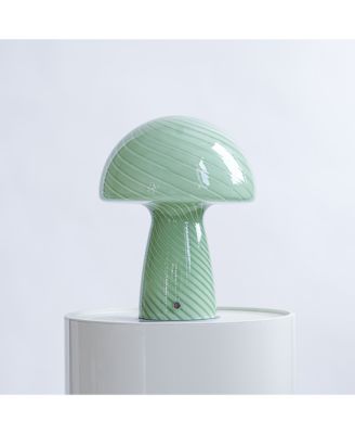 Humber - Petite Close Top Glass Mushroom Lamp