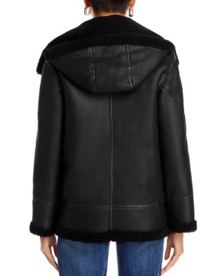 Martina Shearling Moto Coat