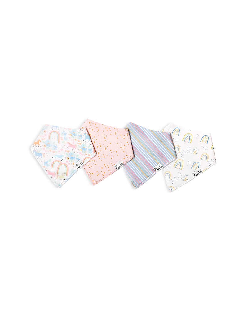 Copper Pearl Girls' Bandana Bib Set, 4 Pk