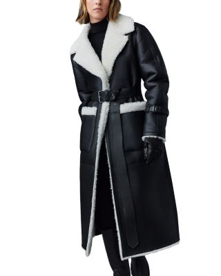 Sabreen Shearling Belted Down Coat