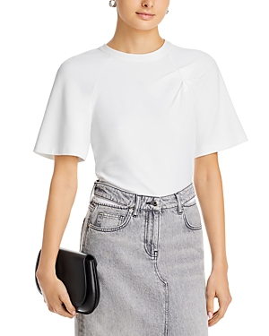 Shop Iro Umae Raglan Sleeve Tee In White