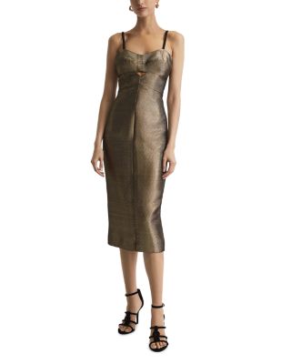 knee length dresses for ladies Mina Knit Midi Dress – BOBBI ROCCO main image 0