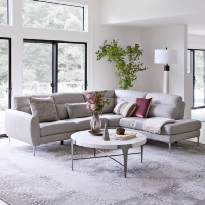 Parisi 2-Piece Leather Sectional