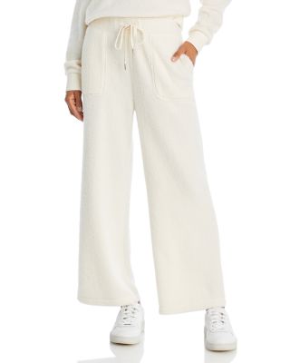 AQUA Fuzzy Knit Flare Pants 100% Exclusive Bloomingdale's
