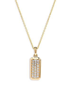 Bloomingdale's Beveled Diamond Pendant Necklace In 14k Yellow Gold, 0.39 Ct. T.w.