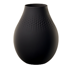 Villeroy & Boch Collier Noir Vase Perle No. 2 In Black