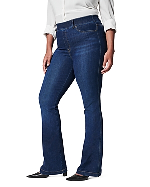 Spanx High Rise Flare Leg Jeans in Midnight Shade
