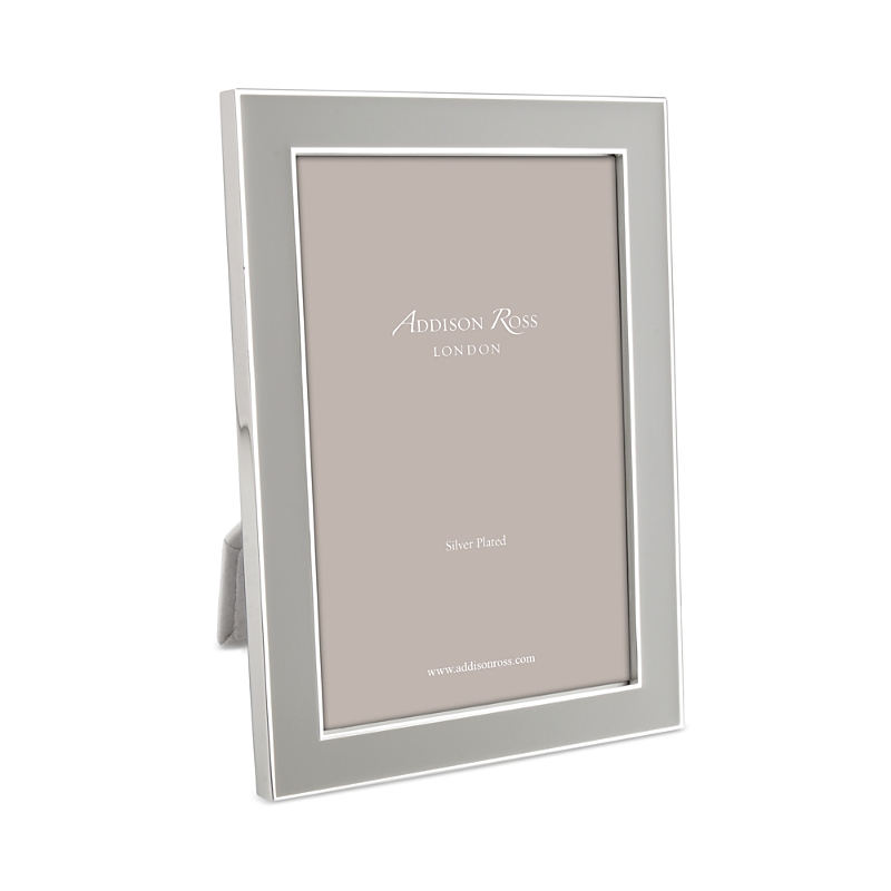 Addison Ross Chiffon Gray Enamel Picture Frame, 5 X 7 In Gray