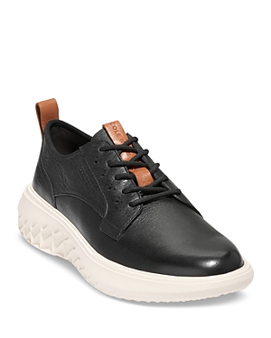 Cole Haan Men's Zergrand Work From Anywhere Lace Up Oxford Sneakers In Black/ivory
