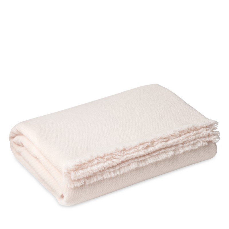 Aerin Cashmere Throw in Dandelion White