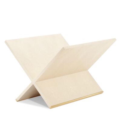 AERIN - Faux Shagreen Magazine Rack