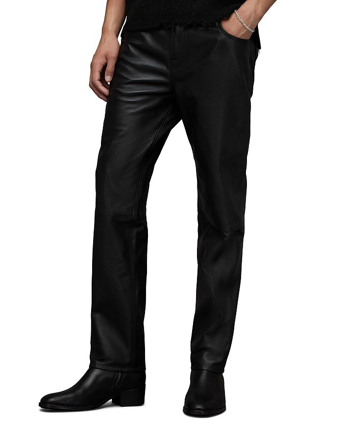 ALLSAINTS Leather Five Pocket Pants | Bloomingdale's