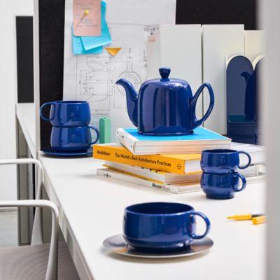 Salam Monochrome Teapot and Cups Set