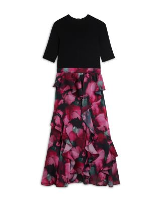 Ted Baker Darciia Fitted Knit Bodice Dress With Ruffled Skirt |  Bloomingdale's Women