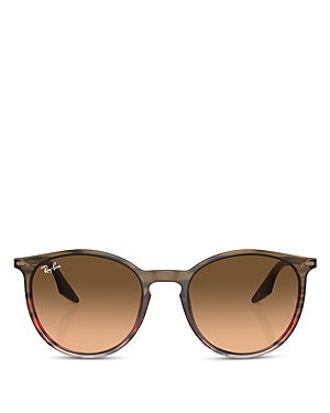 Ray Ban Ray-ban Round Sunglasses, 54mm In Brown/brown Gradient