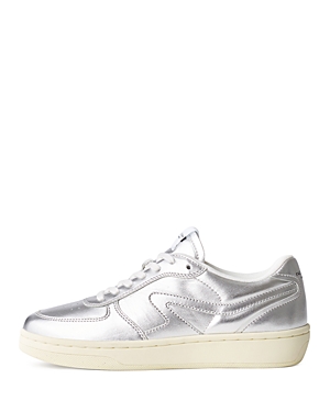 Rag & Bone Retro Metallic Low-top Sneakers In Silver