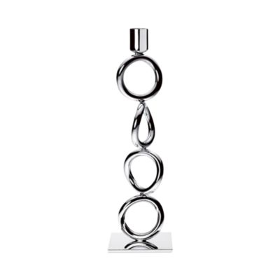 Christofle - Vertigo Silver Plated Four Ring Candlestick