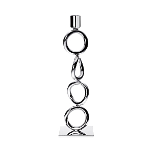 Christofle Vertigo Silver Plated Four Ring Candlestick