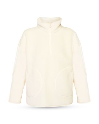 Sweaty Betty Plush Textured Half Zip Fleece Top | Bloomingdale's