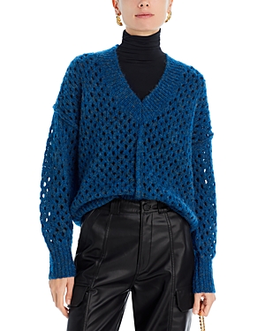 Aqua Honeycomb Knit Sweater - 100% Exclusive In Teal