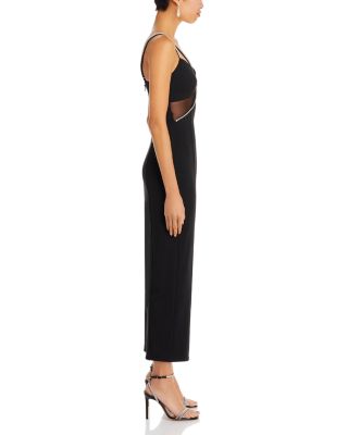aqua crystal embellished sheath midi dress AQUA Crystal Embellished Sheath Midi Dress - Exclusive