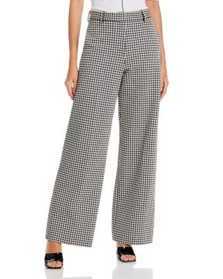 Rosetta Getty - Houndstooth Wde Leg Pants