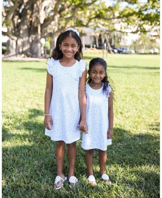 Girls' Birdie Blue Seersucker Bow Headband - Little Kid, Big Kid