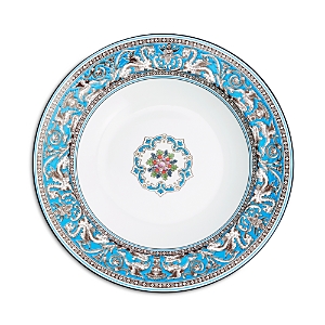 Wedgwood Florentine Rim Soup Bowl In Turquoise