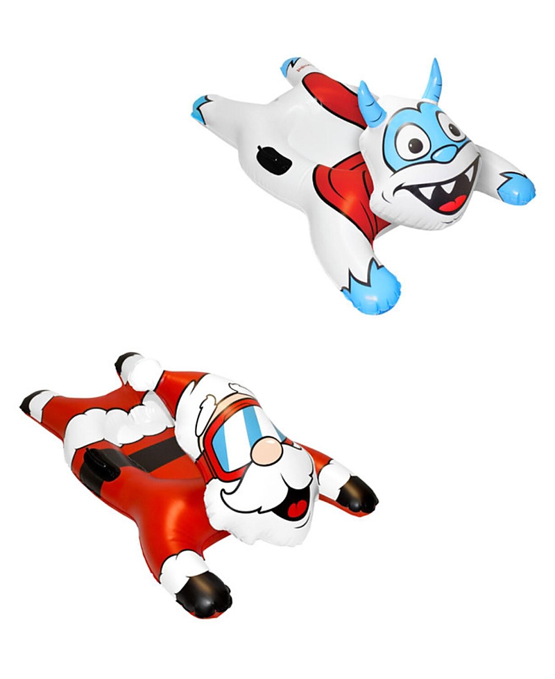 Coconut Outdoor Character Snow Tube Santa Claus & Yeti Bundle - Ages 8+