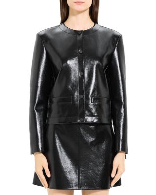 Theory Cropped Jacket In Black