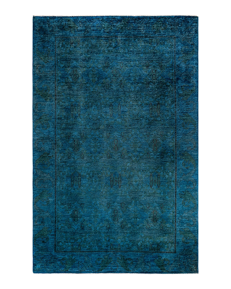 Bloomingdale's Fine Vibrance M1599 Area Rug, 6' X 9'1 In Blue