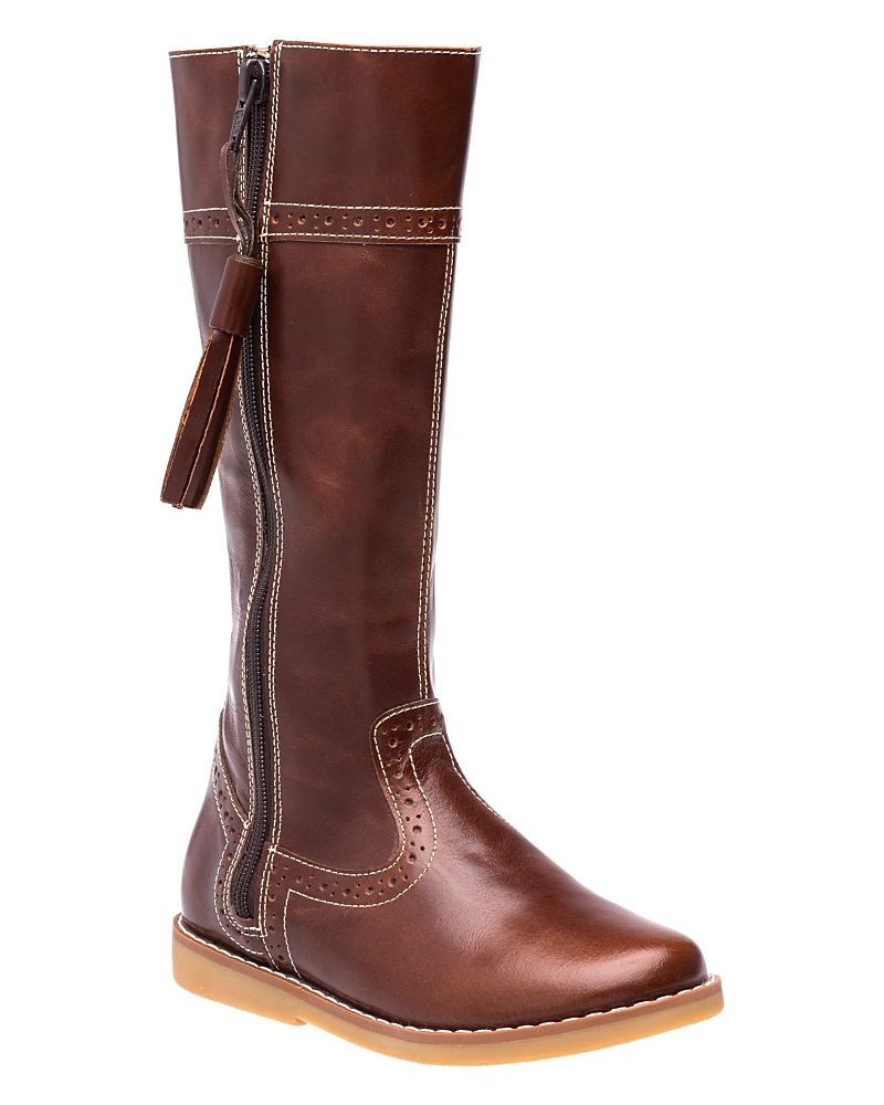 Elephantito Unisex Hand-stitched Riding Boot In Brown