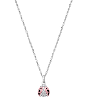 Tiny Blessings Girls' Sterling Silver Love Bug 13-14 Necklace - Baby, Little Kid, Big Kid