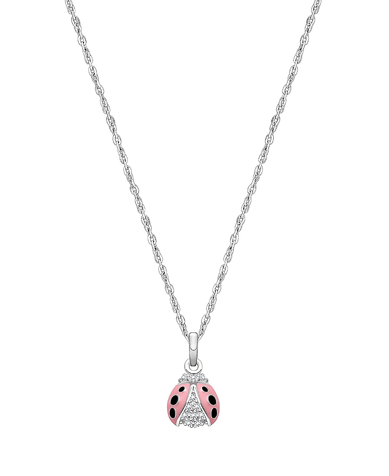 Tiny Blessings Girls' Sterling Silver Love Bug 13-14 Necklace - Children In Sterling Silver