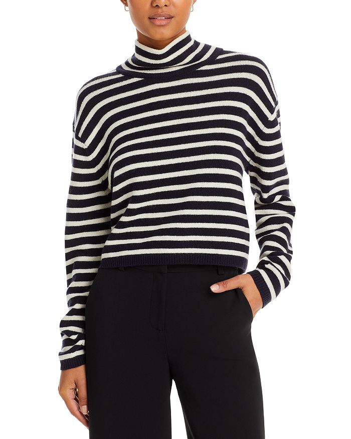 Theory Striped Turtleneck Sweater | Bloomingdale's