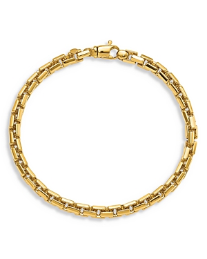 Bloomingdale's Men's 14k Yellow Gold Polished Chain Bracelet - 100% Exclusive
