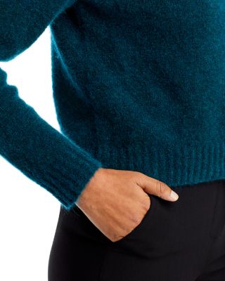 Eileen Fisher  Crew Neck Sweater レディース Sweaters Azure Organic Linen Jersey Crew Neck Top | EILEEN FISHER