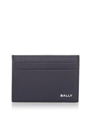 Bally Leather Card Case In Midnight