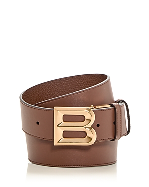Shop Bally Men's B Logo Reversible Leather Belt In Cuero 21+o