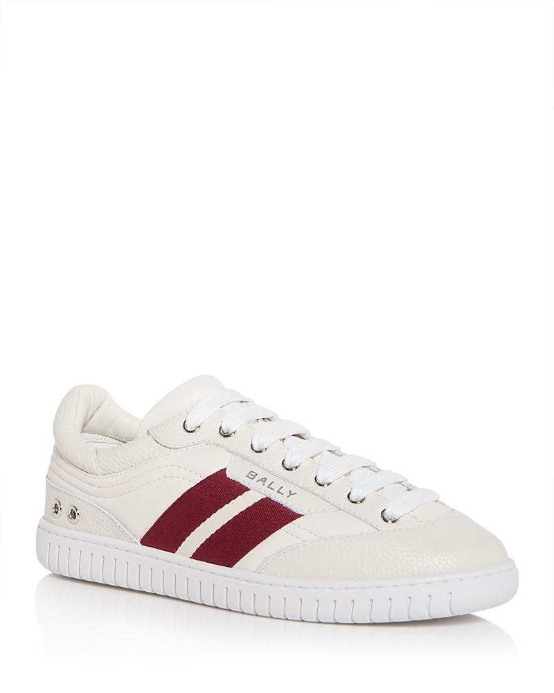 Bally Man Sneakers Off White Size 8.5 Calfskin In White