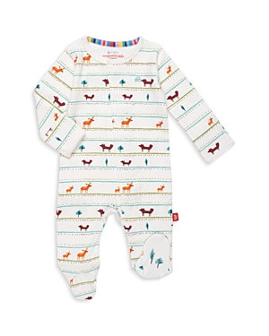 Magnetic Me Boys' River Crossing Footie - Baby In White